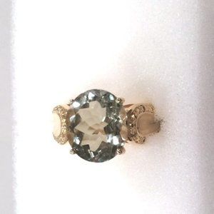 NEW 5.75ct Fresh & Minty Prasiolite Amethyst 18k